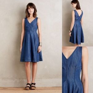 Anthropologie Holding Horses Denim Dress